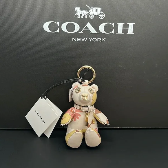 Coach | Accessories | Nwt Coach Bear Bag Charm Floral